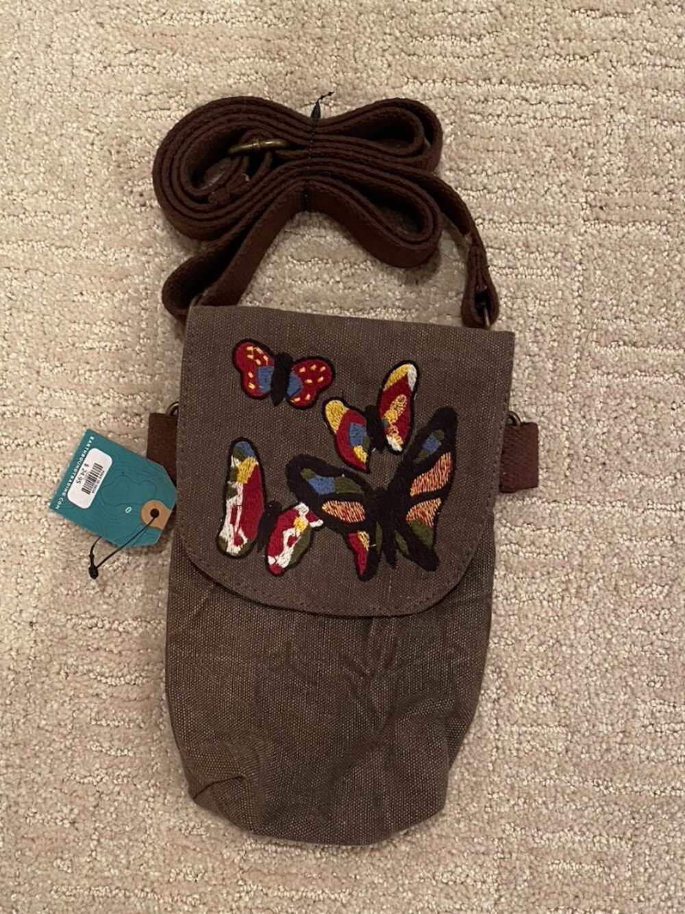Earthbound Trading Company Butterfly Mini Crossbody Bag